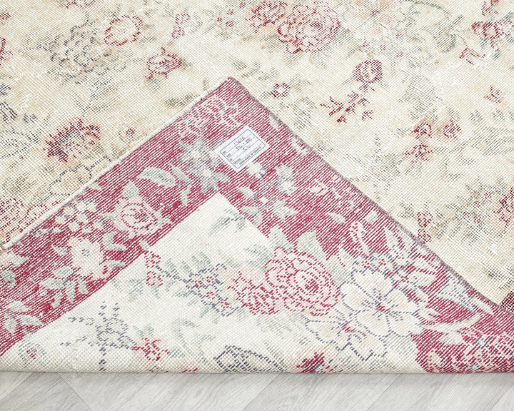 Multicolor Turkish Oushak Rug 6' 5" x 9' 10" Hand-Knotted | No. VR17088