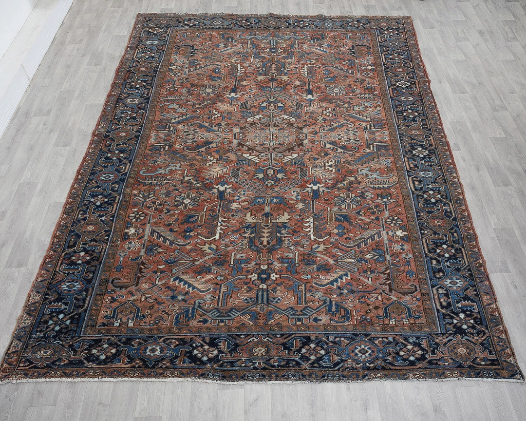 Multicolor Turkish Oushak Rug 8' 3" x 11' 5" Hand-Knotted view 9