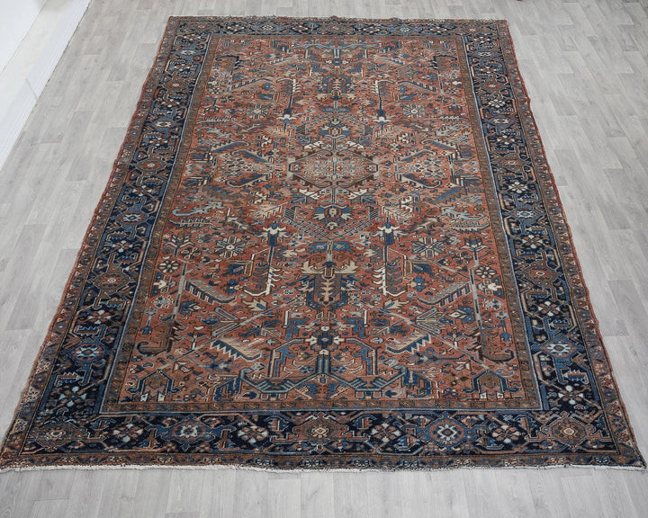 Multicolor Turkish Oushak Rug 8' 3" x 11' 5" Hand-Knotted view 9
