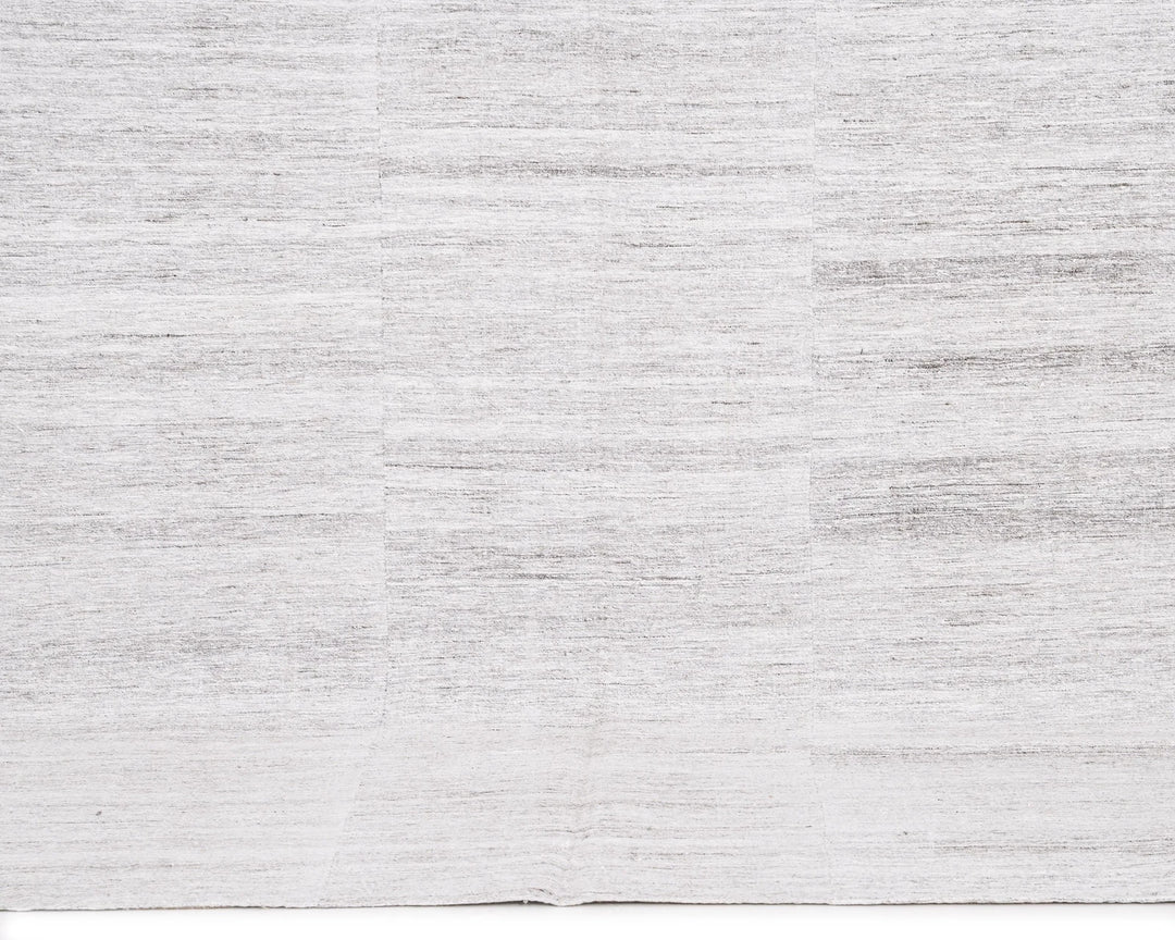 Gray Turkish Kilim Rug 5' 9" x 9' 2" Flat-Weave | No. VR17296