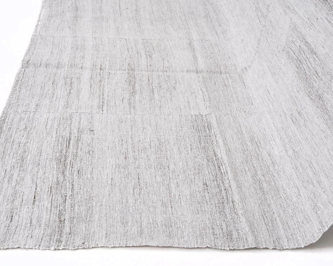 Gray Turkish Kilim Rug 5' 9" x 9' 2" Flat-Weave | No. VR17296