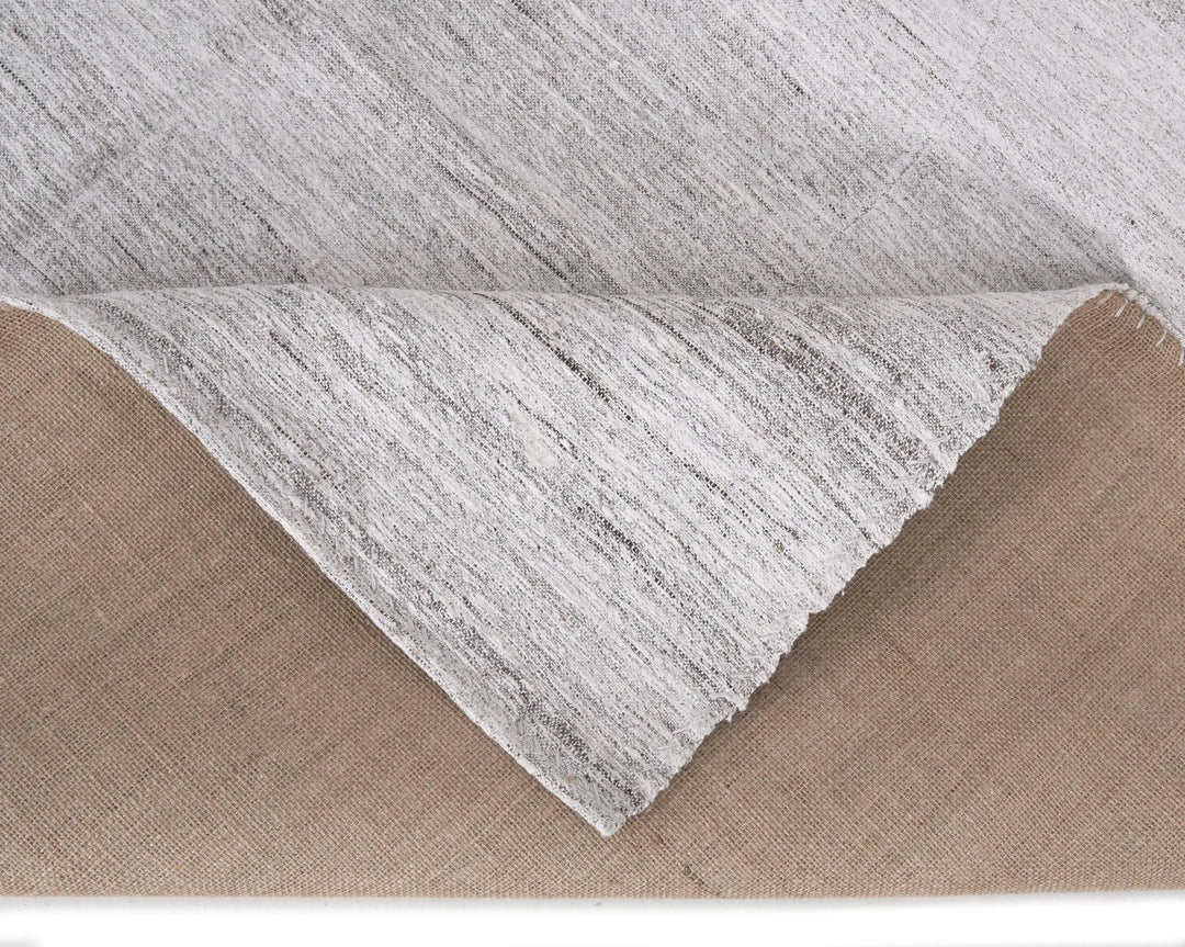 Gray Turkish Kilim Rug 5' 9" x 9' 2" Flat-Weave | No. VR17296