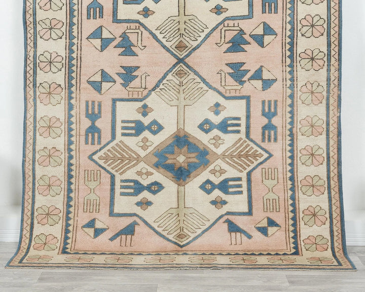 Multicolor Turkish Oushak Rug 5' x 8' Hand-Knotted | No. VR17379