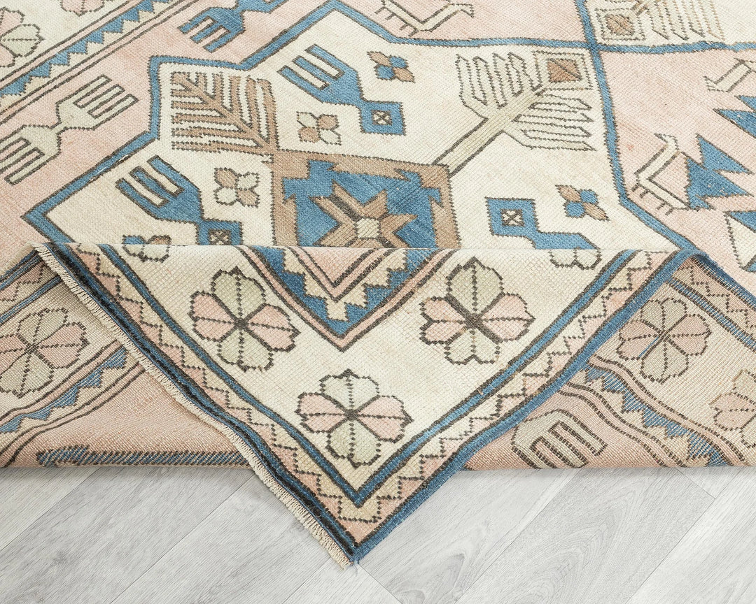 Multicolor Turkish Oushak Rug 5' x 8' Hand-Knotted | No. VR17379