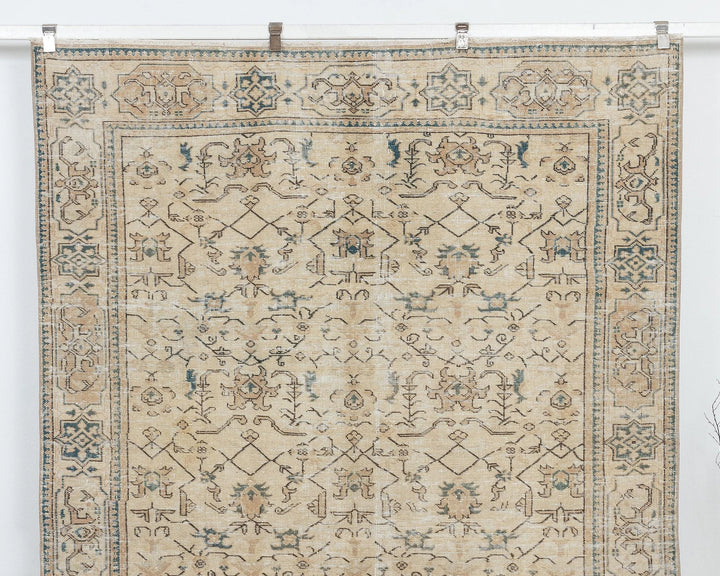 Multicolor Turkish Oushak Rug 6' 1" x 9' 1" Hand-Knotted | No. VR17426