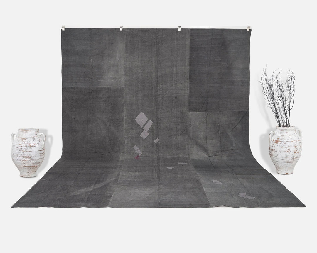 Gray Kilim Rug 9' 8" x 13' | No. VR17442
