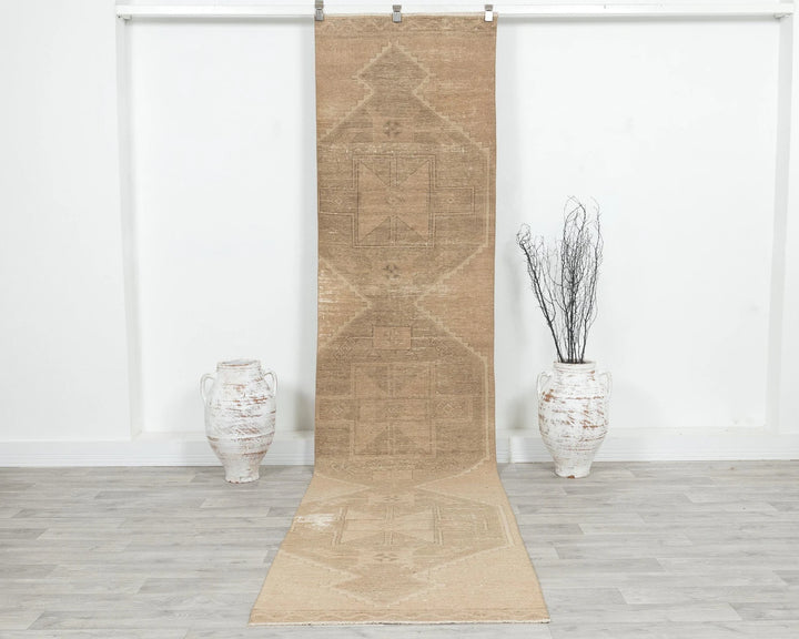 Multicolor Turkish Oushak Rug 2'10" x 11'1" Hand-Knotted | No. VR17524