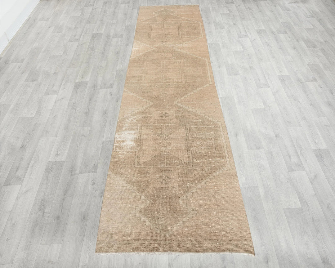 Multicolor Turkish Oushak Rug 2'10" x 11'1" Hand-Knotted | No. VR17524