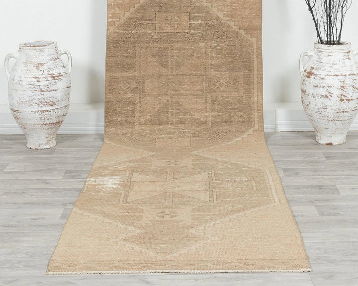 Multicolor Turkish Oushak Rug 2'10" x 11'1" Hand-Knotted | No. VR17524
