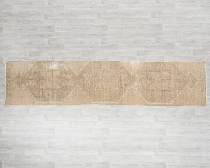 Multicolor Turkish Oushak Rug 2'10" x 11'1" Hand-Knotted | No. VR17524