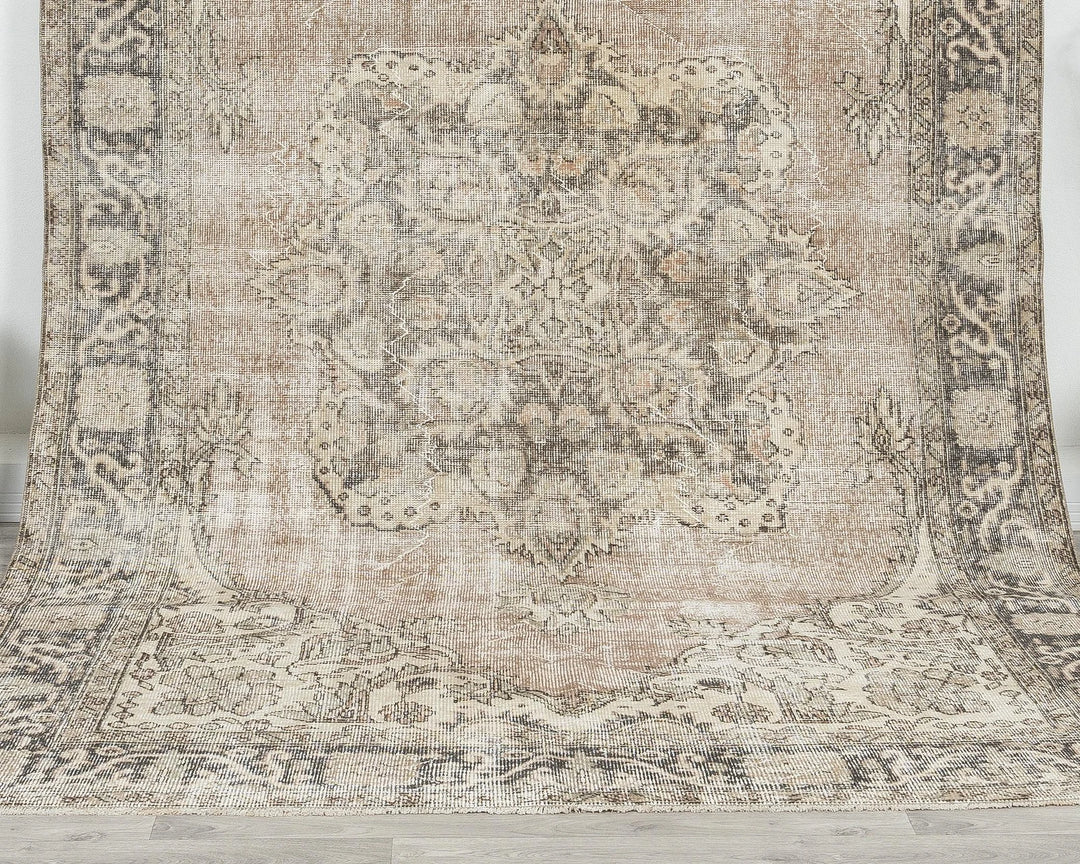 Multicolor Turkish Oushak Rug 6' 3" x 9' 10" Hand-Knotted | No. VR17527