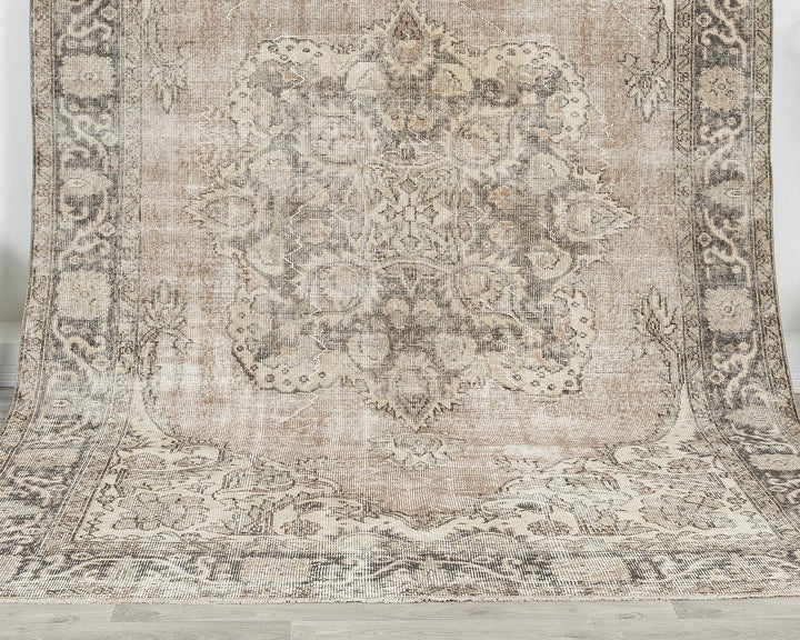 Multicolor Turkish Oushak Rug 6' 3" x 9' 10" Hand-Knotted | No. VR17527