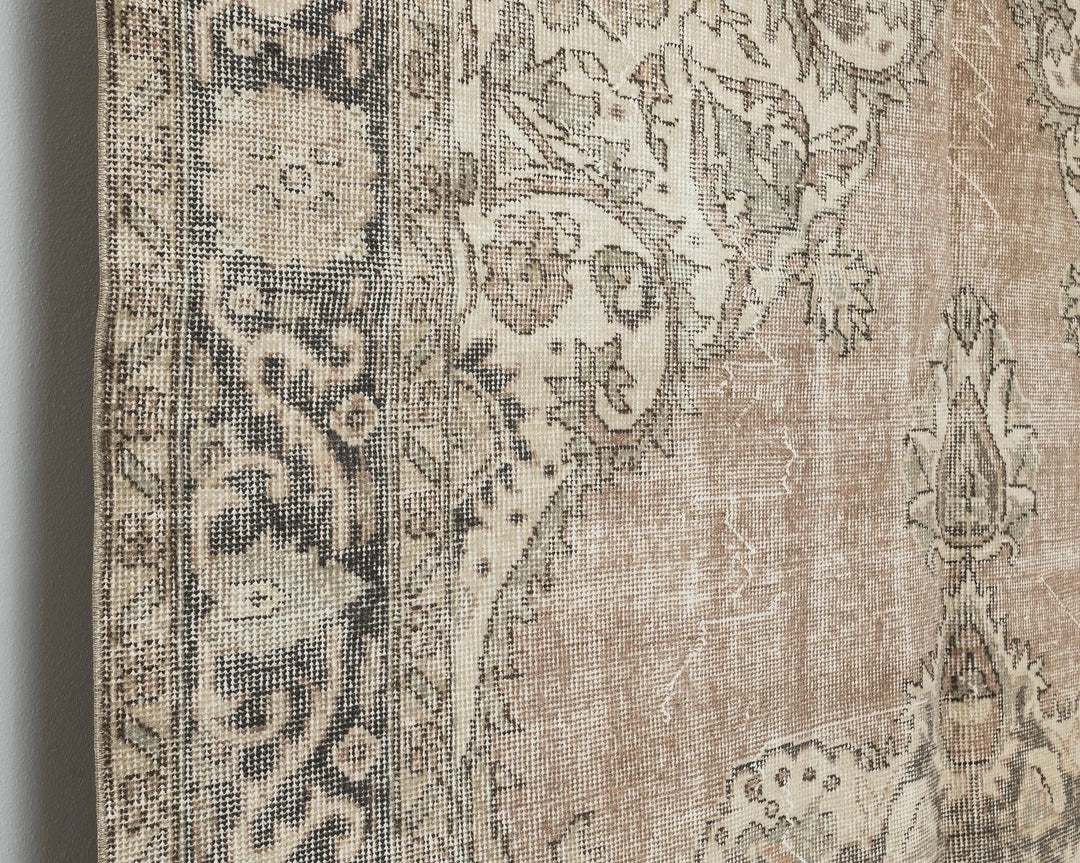 Multicolor Turkish Oushak Rug 6' 3" x 9' 10" Hand-Knotted | No. VR17527