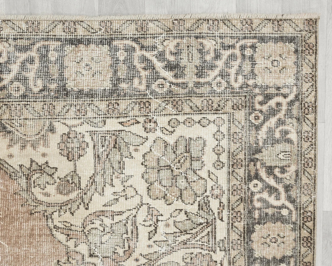 Multicolor Turkish Oushak Rug 6' 3" x 9' 10" Hand-Knotted | No. VR17527