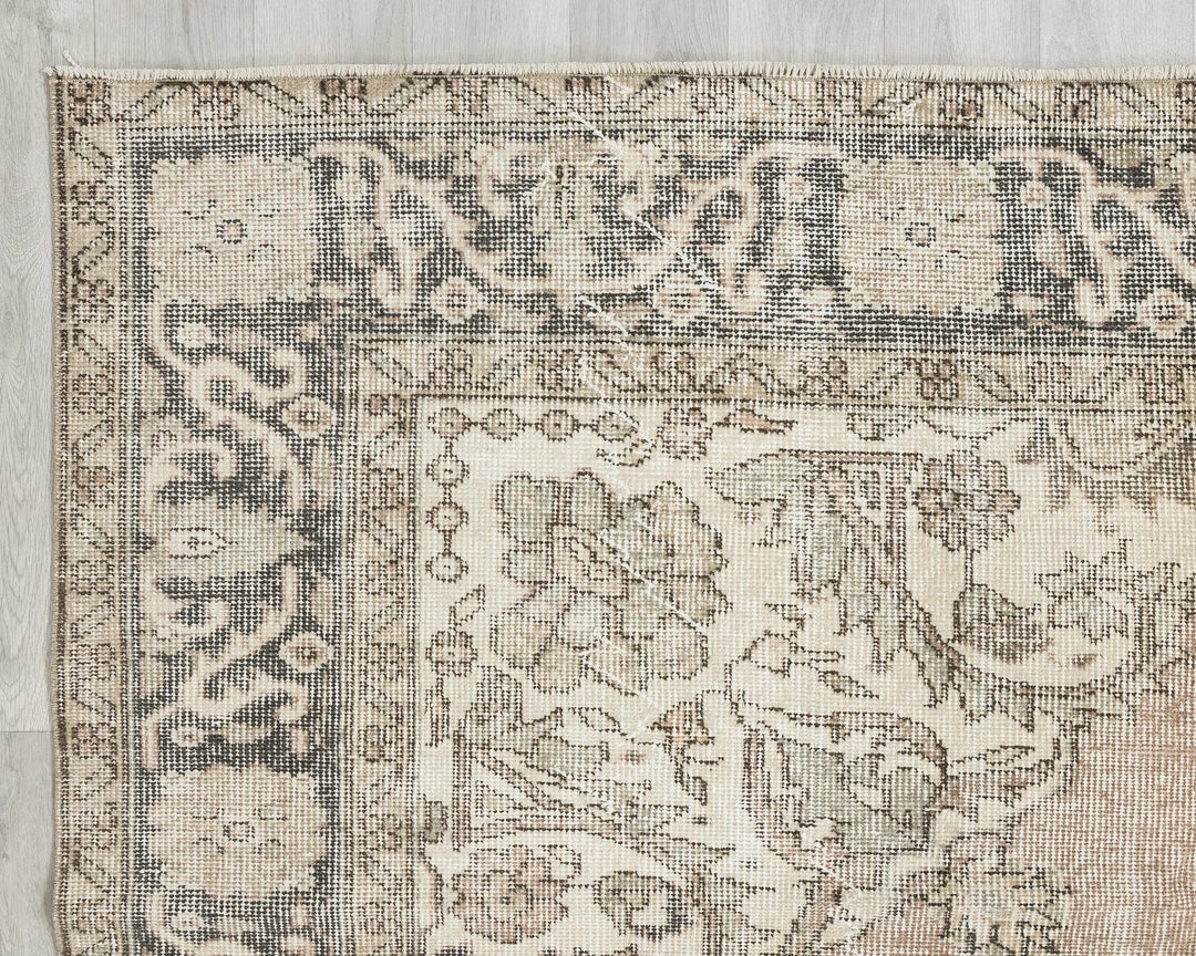 Multicolor Turkish Oushak Rug 6' 3" x 9' 10" Hand-Knotted | No. VR17527