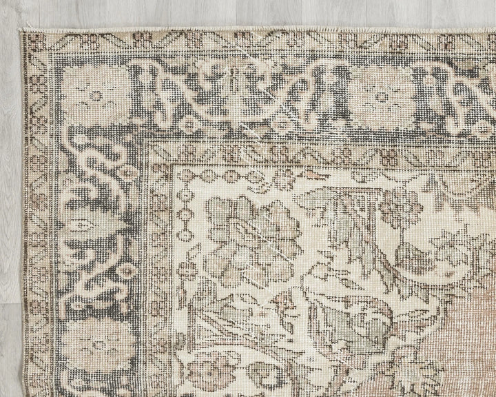 Multicolor Turkish Oushak Rug 6' 3" x 9' 10" Hand-Knotted | No. VR17527