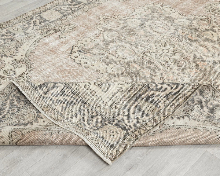 Multicolor Turkish Oushak Rug 6' 3" x 9' 10" Hand-Knotted | No. VR17527