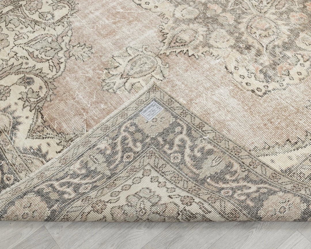 Multicolor Turkish Oushak Rug 6' 3" x 9' 10" Hand-Knotted | No. VR17527