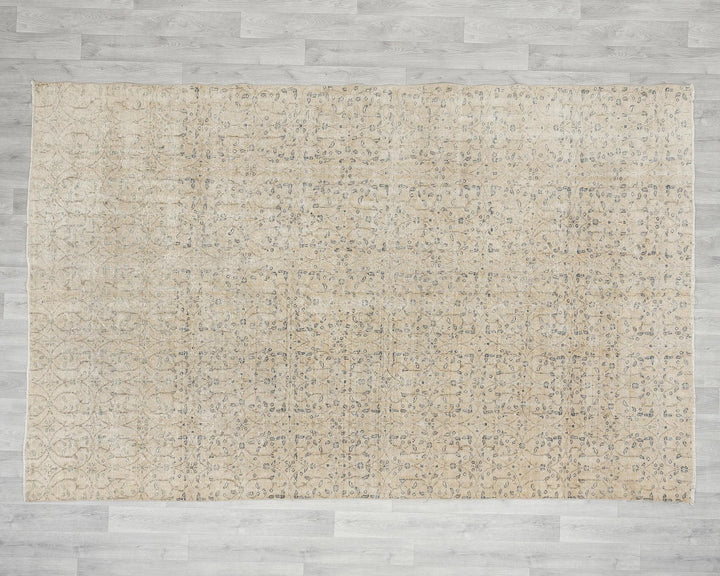 Multicolor Turkish Oushak Rug 6' 6" x 9' 7" Hand-Knotted | No. VR17640