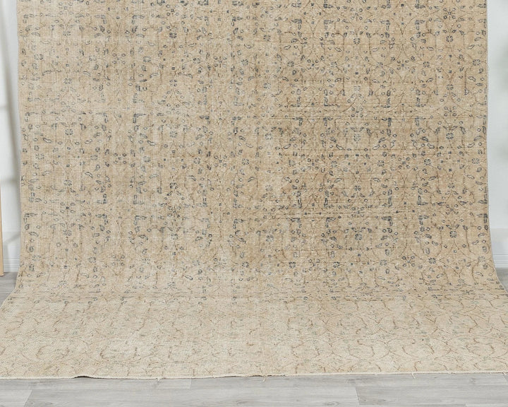 Multicolor Turkish Oushak Rug 6' 6" x 9' 7" Hand-Knotted | No. VR17640