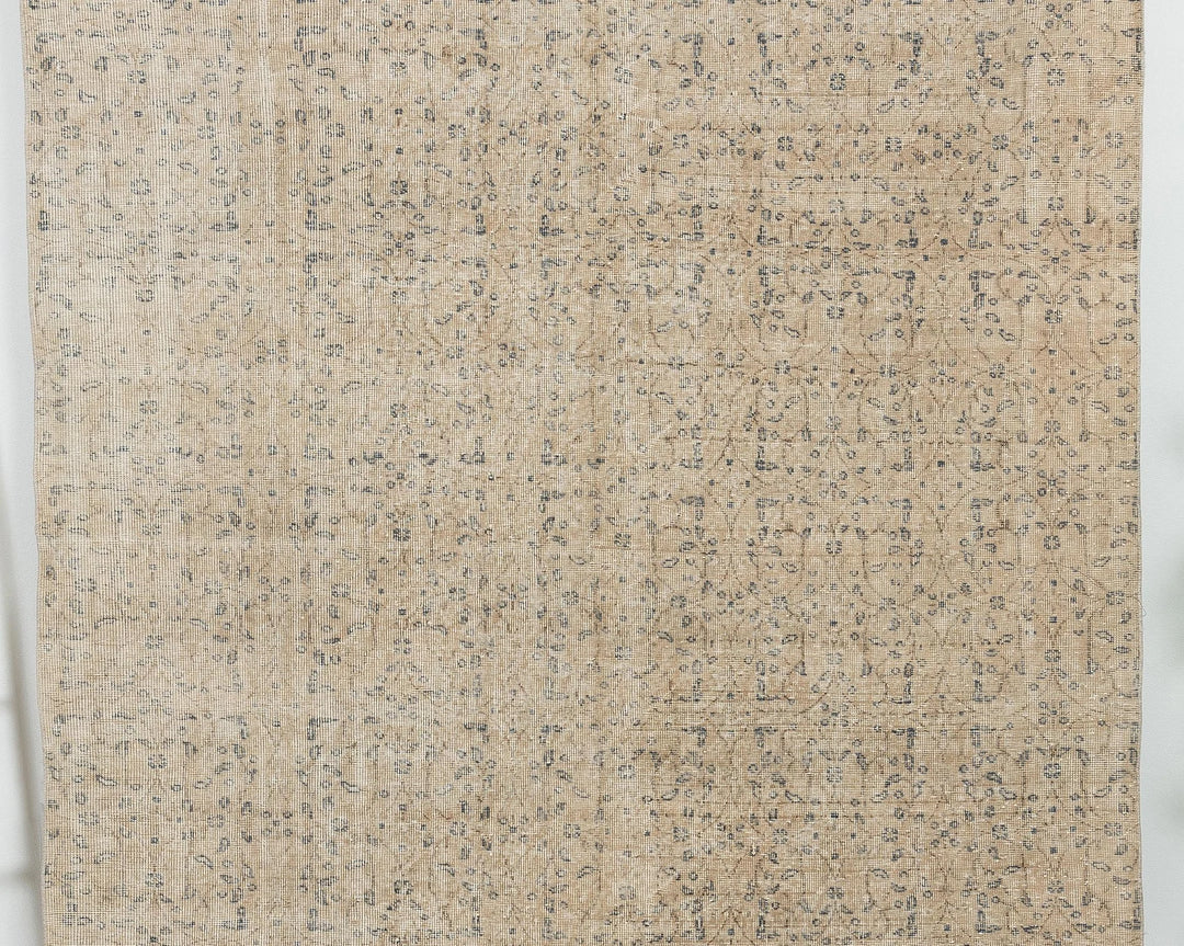 Multicolor Turkish Oushak Rug 6' 6" x 9' 7" Hand-Knotted | No. VR17640