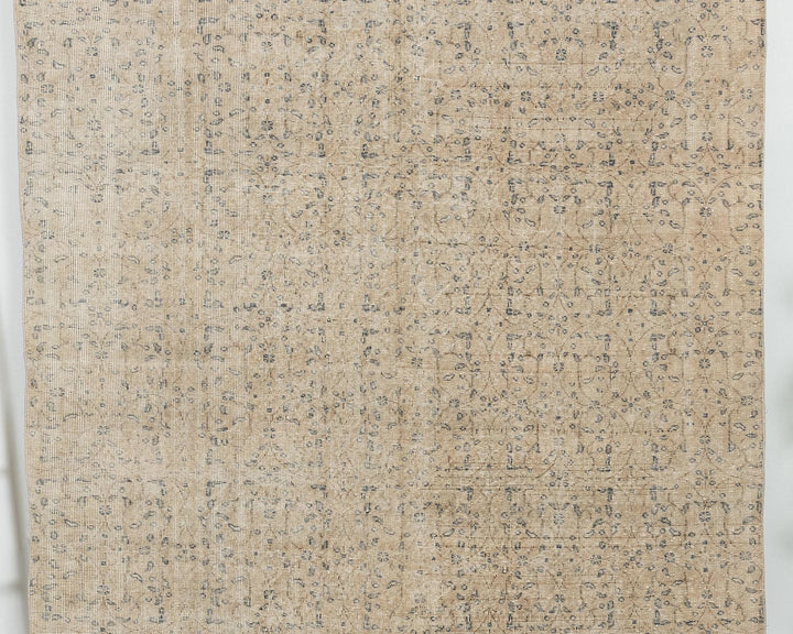 Multicolor Turkish Oushak Rug 6' 6" x 9' 7" Hand-Knotted | No. VR17640