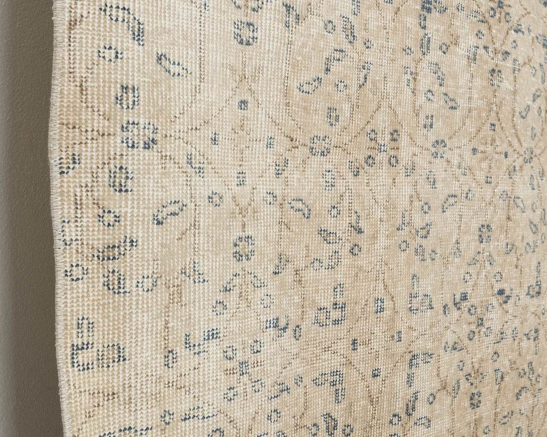 Multicolor Turkish Oushak Rug 6' 6" x 9' 7" Hand-Knotted | No. VR17640