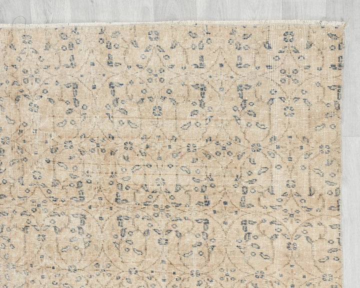 Multicolor Turkish Oushak Rug 6' 6" x 9' 7" Hand-Knotted | No. VR17640