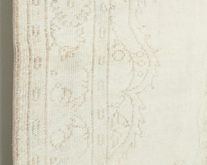 Beige Turkish Oushak Rug 6'1" x 9'2" Hand-Knotted | No. VR17701