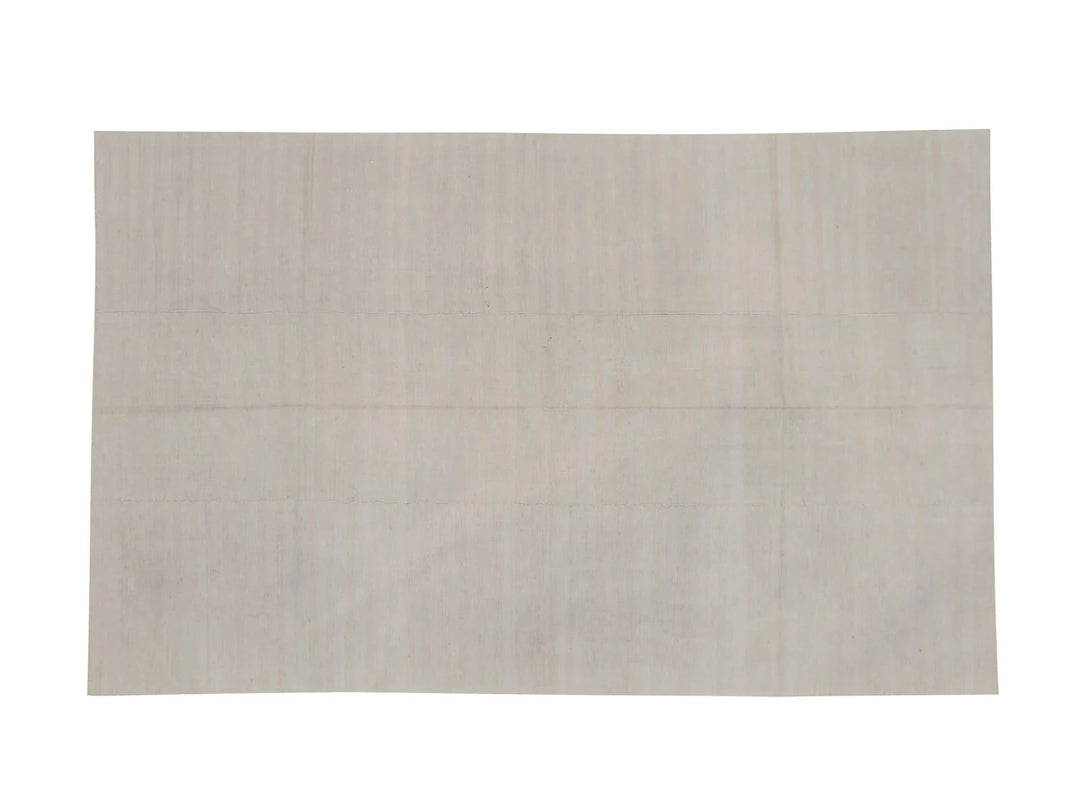 Beige Turkish Kilim Rug 5' 7" x 8' 11" Flat-Weave | No. VR17737