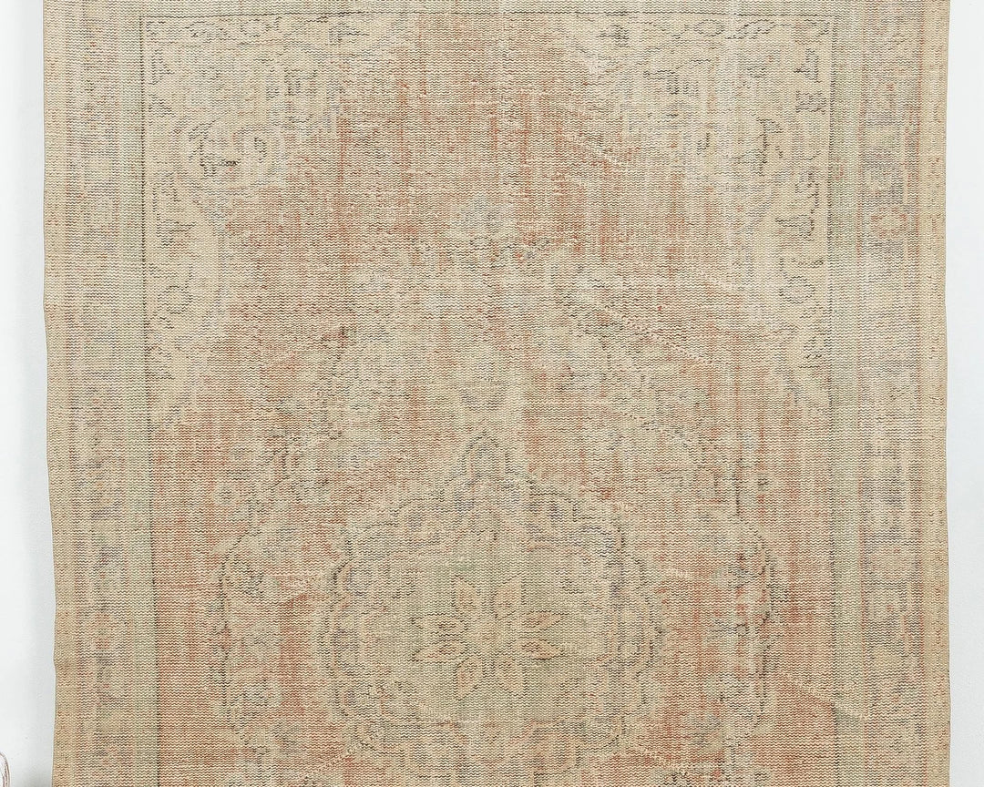 Multicolor Turkish Oushak Rug 5' 8" x 9' 1" Hand-Knotted | No. VR17962
