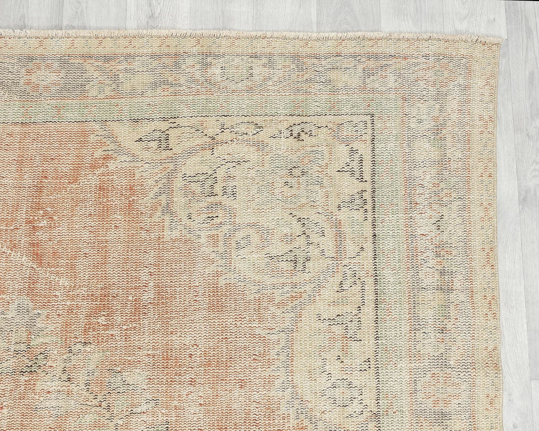 Multicolor Turkish Oushak Rug 5' 8" x 9' 1" Hand-Knotted | No. VR17962