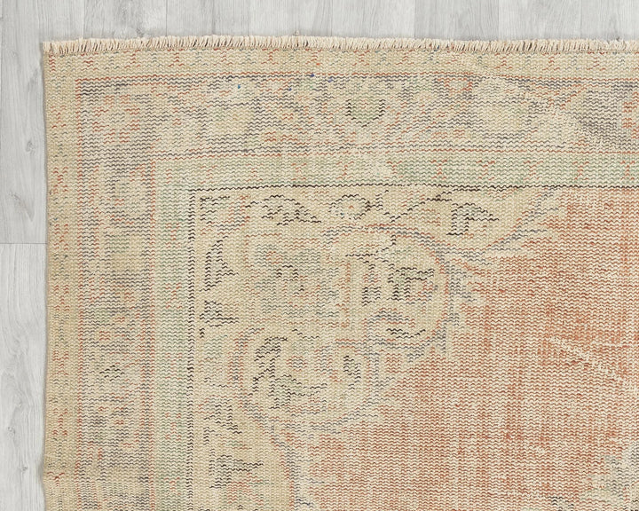 Multicolor Turkish Oushak Rug 5' 8" x 9' 1" Hand-Knotted | No. VR17962