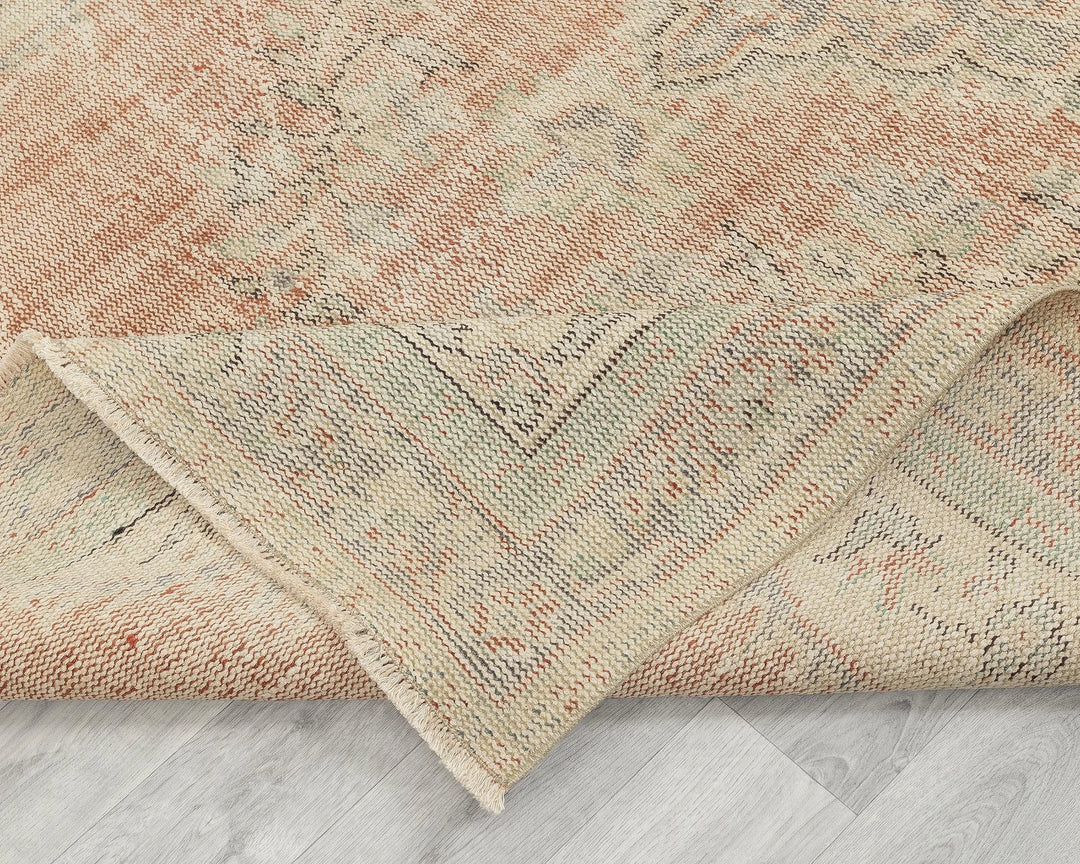 Multicolor Turkish Oushak Rug 5' 8" x 9' 1" Hand-Knotted | No. VR17962