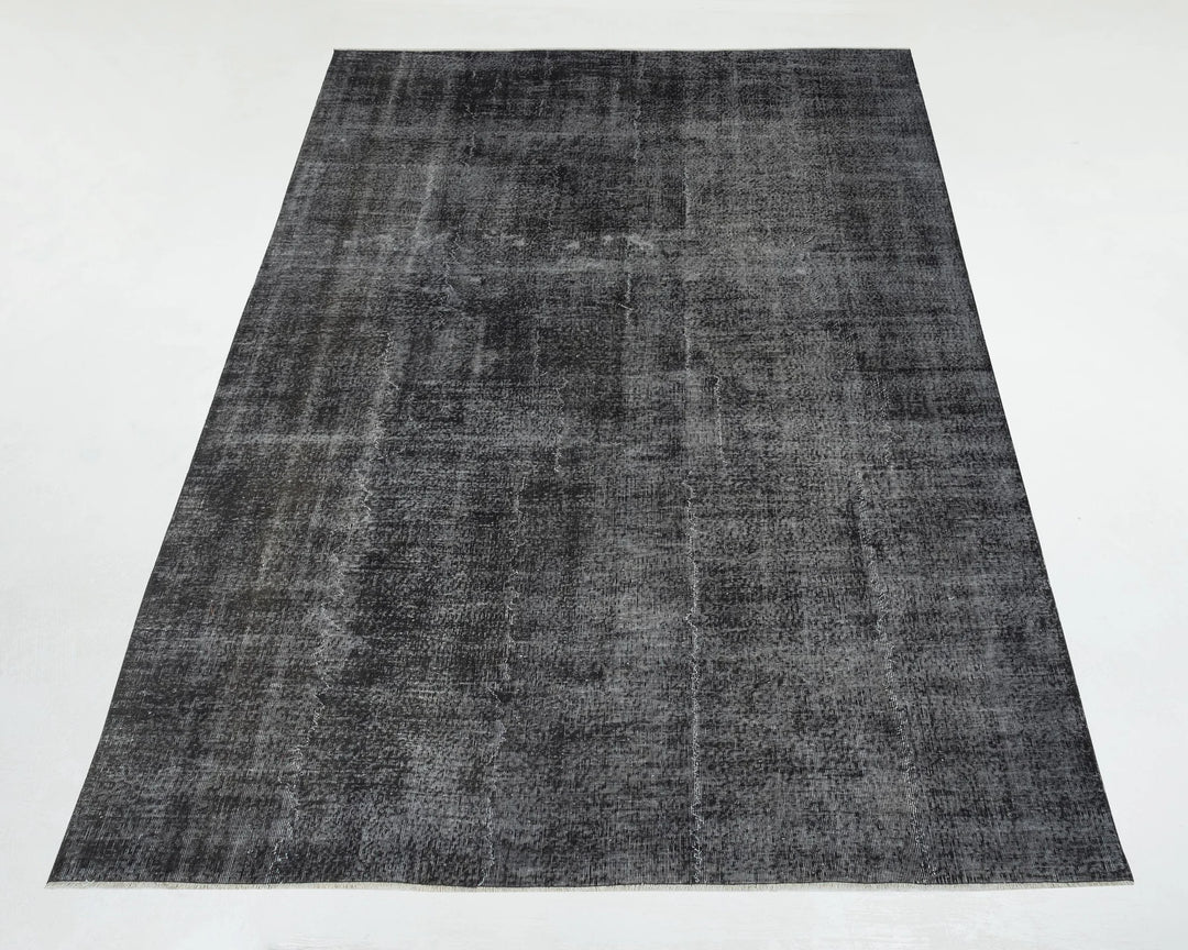 Black Turkish Oushak Rug 0' x 11' 2" Hand-Knotted | No. VR18034