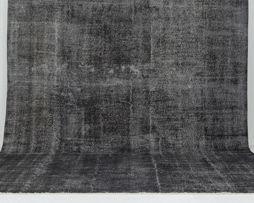 Black Turkish Oushak Rug 0' x 11' 2" Hand-Knotted | No. VR18034