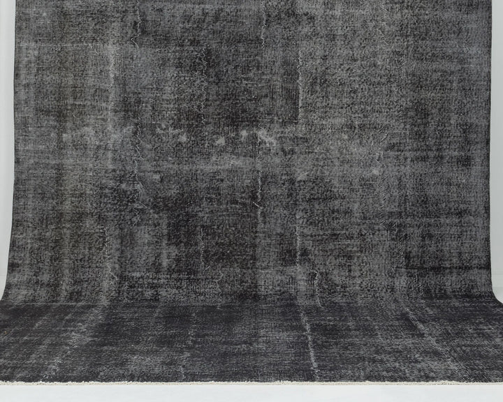 Black Turkish Oushak Rug 0' x 11' 2" Hand-Knotted | No. VR18034