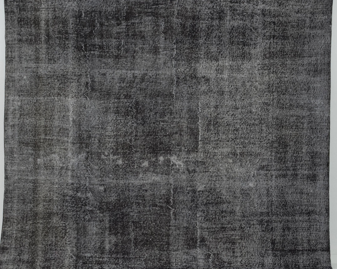 Black Turkish Oushak Rug 0' x 11' 2" Hand-Knotted | No. VR18034