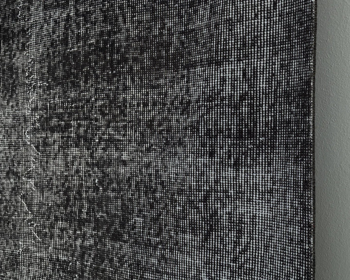 Black Turkish Oushak Rug 0' x 11' 2" Hand-Knotted | No. VR18034