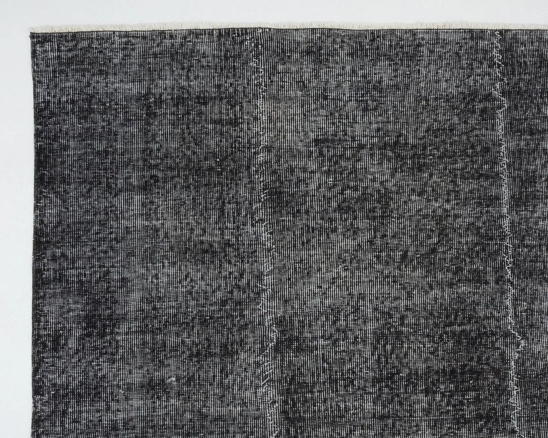Black Turkish Oushak Rug 0' x 11' 2" Hand-Knotted | No. VR18034