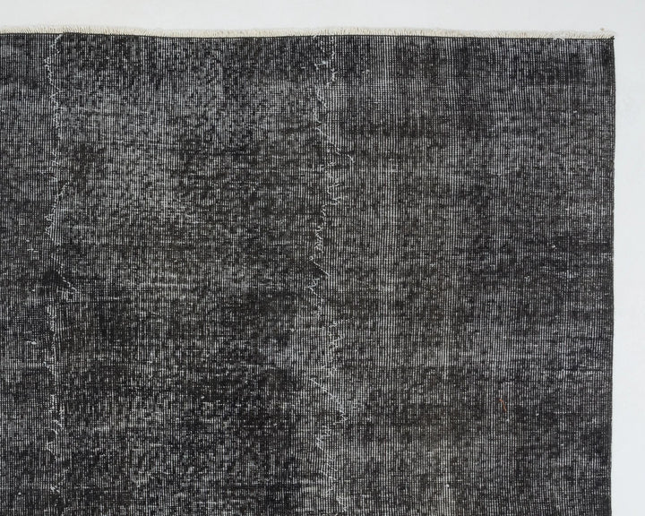 Black Turkish Oushak Rug 0' x 11' 2" Hand-Knotted | No. VR18034