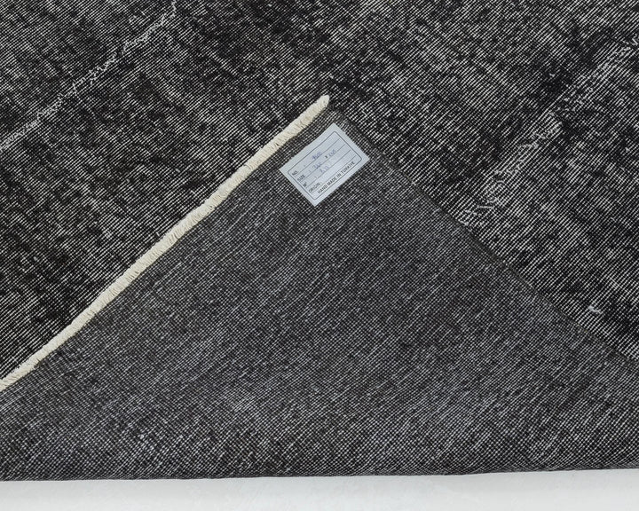 Black Turkish Oushak Rug 0' x 11' 2" Hand-Knotted | No. VR18034