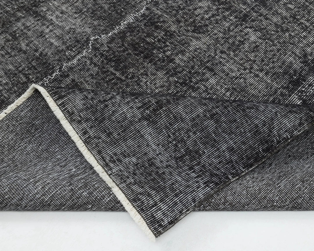 Black Turkish Oushak Rug 0' x 11' 2" Hand-Knotted | No. VR18034