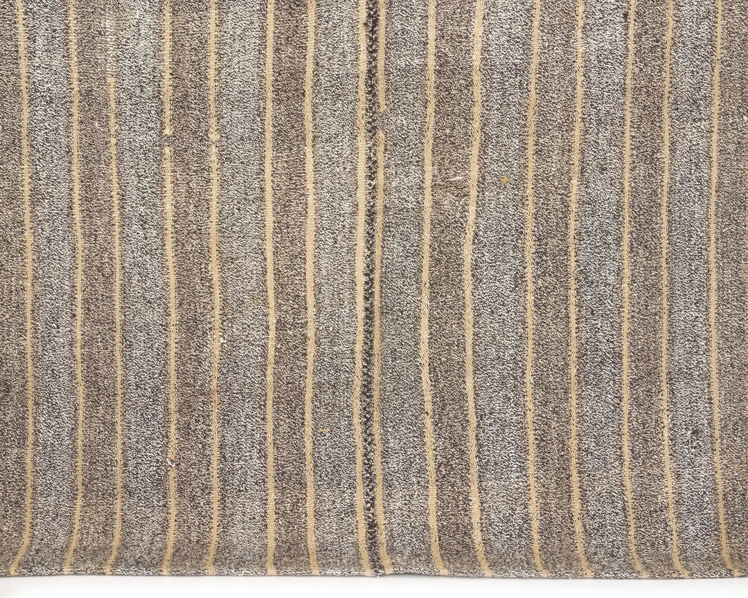 Gray Turkish Kilim Rug 4' 11" x 7' 1" Flat-Weave | No. VR18205