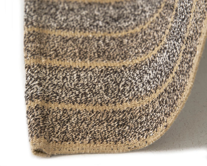 Gray Turkish Kilim Rug 4' 11" x 7' 1" Flat-Weave | No. VR18205