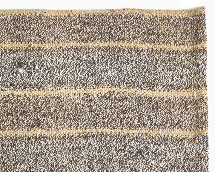 Gray Turkish Kilim Rug 4' 11" x 7' 1" Flat-Weave | No. VR18205