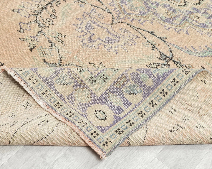 Blue Oushak Rug 6' 4" x 9' 7" | No. VR18214