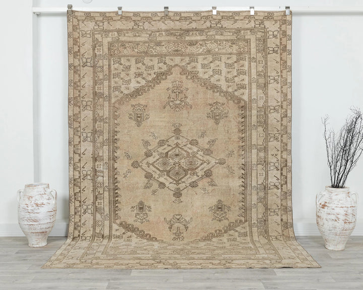 Multicolor Turkish Oriental Rug 6'7" x 9'2" Hand-Knotted | No. VR18215