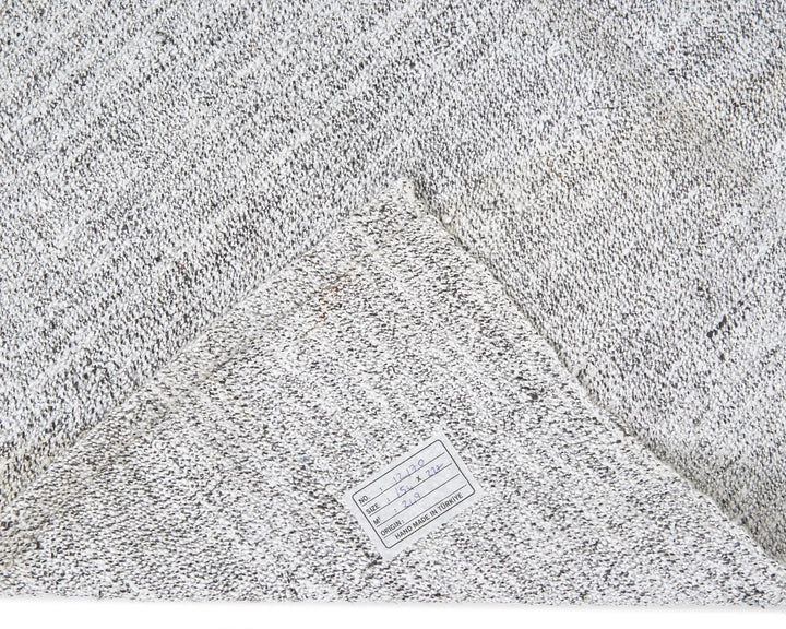 Gray Turkish Kilim Rug 5'1" x 7'6" Flat-Weave | No. VR18235