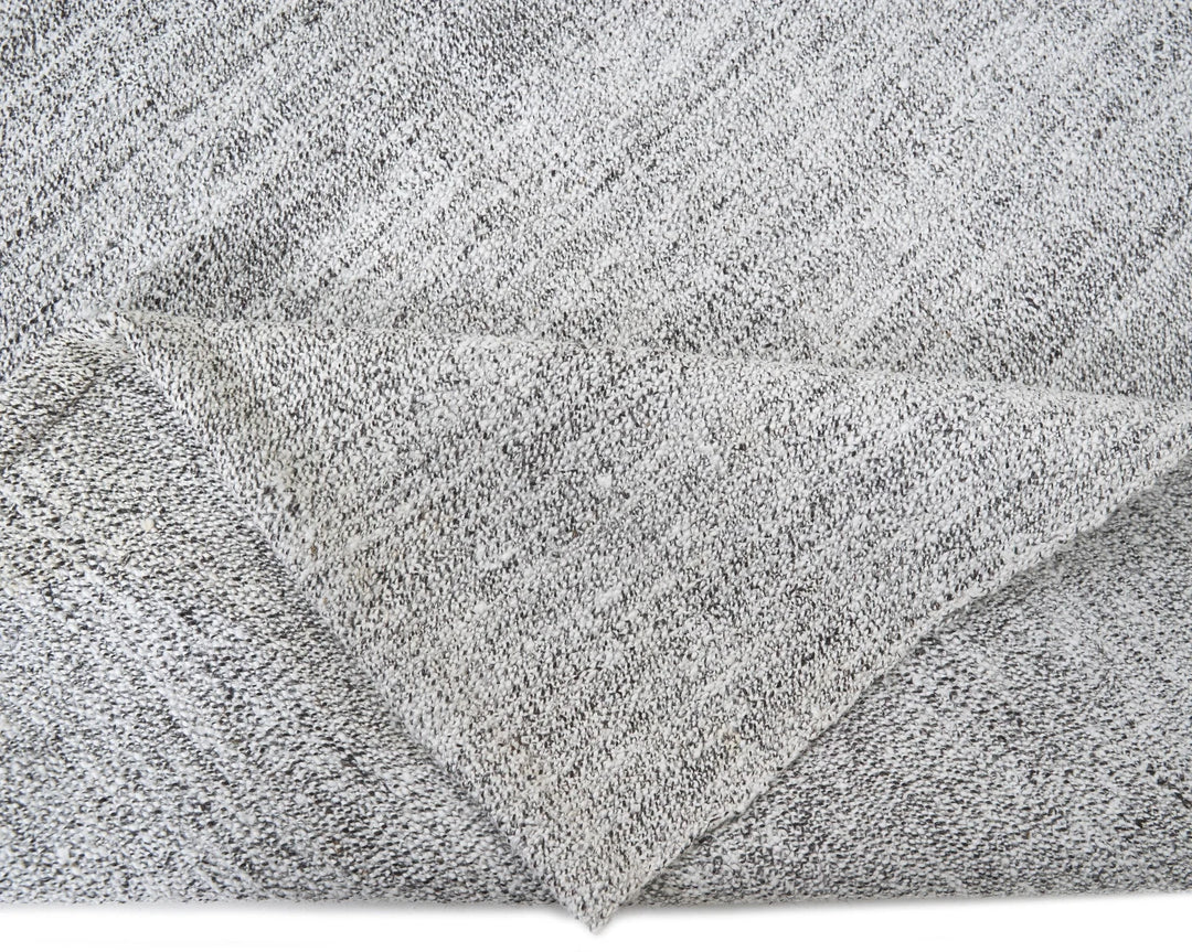 Gray Turkish Kilim Rug 5'1" x 7'6" Flat-Weave | No. VR18235